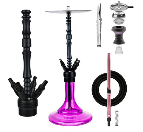 Jookah Shisha - Aluriium (Black/Purple)